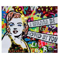 Nastya Rovenskaya- Mixed Media "I Wanna Be Loved By You"