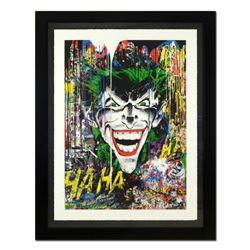 Mr. Brainwash, "Joker" Framed Limited Edition Silk Screen. Hand Signed and Numbered PP 3/5; Letter o