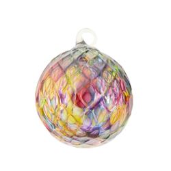 Glass Eye Studios, "Ornament (Rainbow Diamond Facet)" Hand Blown Glass Sculpture (Second).
