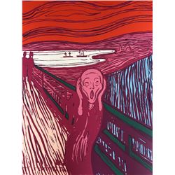 Andy Warhol- Silk Screen "Munch's 'The Scream' - Pink"