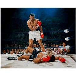 Yevgeniy Korol, "Ali Vs. Liston" Hand Signed Mixed Media on Canvas with Letter of Authenticity.
