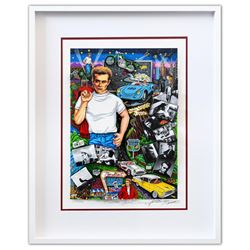 Charles Fazzino- 3D Construction Silkscreen Serigraph "Forever James Dean"