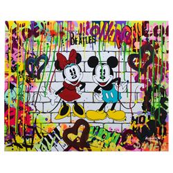 Nastya Rovenskaya- Mixed Media "Mickey & Minnie"