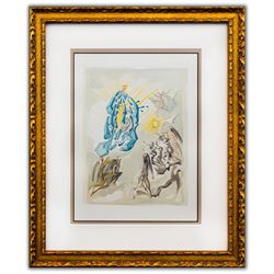 Salvador Dali- Original Color Woodcut on B.F.K. Rives Paper "Paradise 26"