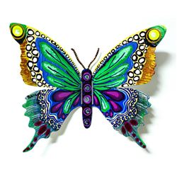 Patricia Govezensky- Original Painting on Cutout Steel "Butterfly CCXCI"