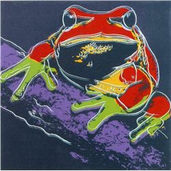 Andy Warhol- Screenprint in colors "Pine Barrens Tree Frog"