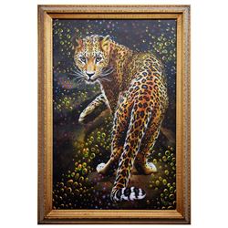 Vera V. Goncharenko- Original Giclee on Canvas "Looking For Food"