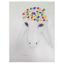 Menashe Kadishman- Original Oil on Canvas "Untitled"