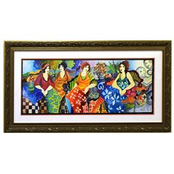 Patricia Govezensky- Original Watercolor "Brunch in Hollywood"