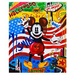 Nastya Rovenskaya- Mixed Media "Back in the U.S.A"