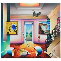 Ferjo, "Magnificent Wonders" Original Painting on Canvas, Hand Signed with Letter of Authenticity.