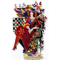 Patricia Govezensky- Original Painting on Cutout Steel "Expression"