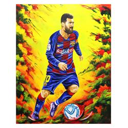 Dimitry Turchinsky- Original Oil on Canvas "Lionel Messi"