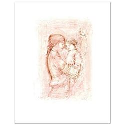 "Nicole with Baby" Limited Edition Lithograph by Edna Hibel (1917-2014), Numbered and Hand Signed wi