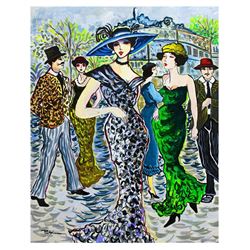 Patricia Govezensky- Original Acrylic on Canvas "Winter in Paris"