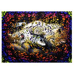 Vera V. Goncharenko- Original Oil on Canvas "Playing At Night"