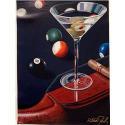 Scott Jacobs- Original Giclee on Canvas "Corner Pocket"