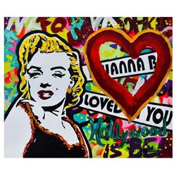 Nastya Rovenskaya- Mixed Media "I Wanna Be Loved By You"