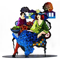 Patricia Govezensky- Original Painting on Cutout Steel "Old Memory"