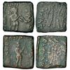 Image 1 : Ancient India: Indo-Greeks (2), two copper coins in the name of Apollodotos II from Gujarat-Kachchh