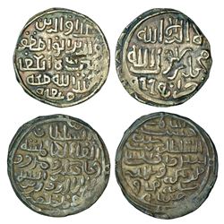Sultanates: Bengal: Ala al-Din Husain (1493-1519 AD), silver tanka (2), Khazana & Husainabad mint
