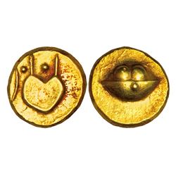 Sultanates: Bijapur: Anonymous, hudki, gold pagoda, 3.36g.