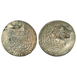Mughals: Humayun (1st reign, 1530-1538 AD), silver shahrukhi, Kabul Mint, 4.69g