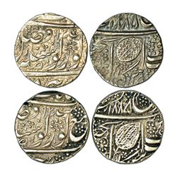 Independent Kingdoms: Sikh Empire, silver rupee (2), 11.12g & 11.09g, Amritsar mint