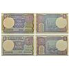 Image 1 : Paper Money: 1 rupee, fancy number notes (2), 1991 and 1984.