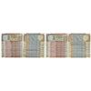 Image 1 : Paper Money: 10 rupees, fancy number set of 19 notes, Peacock series, ND (1985-1990), signed by R.N.