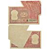 Image 1 : Paper Money: 2 rupees, misprint, Tiger series, ND (1977-1982), signed by I.G. Patel.