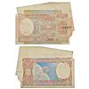 Image 1 : Paper Money: 2 rupees, misprint, Aryabhatta series, ND (1985-1990), signed by R.N. Malhotra.