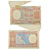 Image 1 : Paper Money: 2 rupees, misprint, Aryabhatta series, ND (1985-1990), signed by R.N. Malhotra.