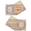 Image 1 : Paper Money: 50 rupees, misprint, Parliament House series, ND (1992-1997), signed by C. Rangarajan.