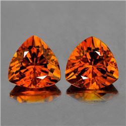 Natural MADEIRA ORANGE CITRINE PAIR - FL