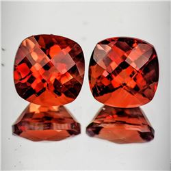 Natural Orange Red Andesine Pair [Flawless-VVS]