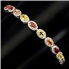 Image 1 : Natural 5x3mm Fancy Color Sapphire Bracelet