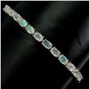 Image 2 : Natural Unheated White Opal Bracelet