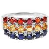 Image 1 : Natural MULTI COLOR SAPPHIRE Ring