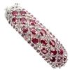 Image 1 : Natural Blood Red Ruby Rhodolite Garnet Bangle