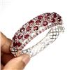 Image 2 : Natural Blood Red Ruby Rhodolite Garnet Bangle