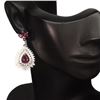 Image 1 : Genuine Red Ruby Earrings