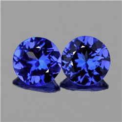 Natural Purple Blue Tanzanite Pair{Flawless-VVS1}