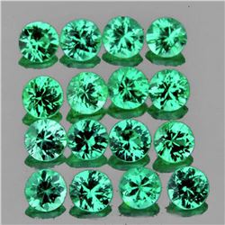Natural Bluish Green Emerald 16 Pcs[VVS-SI]