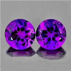 Natural AAA Purple Amethyst Pair{Flawless-VVS1}