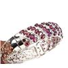 Image 2 : Natural Raspberry Rhodolite Garnet 206.20 Ct Bangle