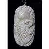 Image 1 : Hand Carved Antler Horse & Eagle Pendant