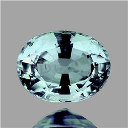 NATURAL LIGHT BLUE ZIRCON 9x7 MM - Untreated