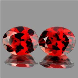 Natural Red Mozambique Garnet Pair 10x8 MM - FL