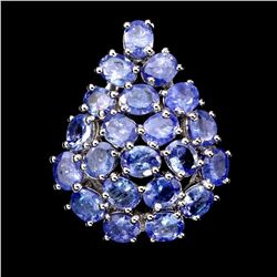 Natural Blue Tanzanite 37.48 Cts Ring